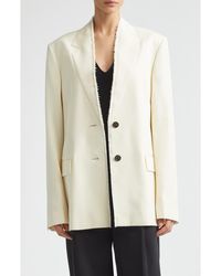 TOTEME - Raw Lapel Blazer - Lyst