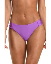 Sunshine 79 - Solids Shirred Side Bikini Bottoms - Lyst