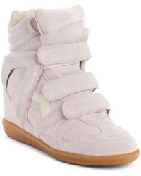 Isabel Marant - Bekett Hidden Wedge High Top Sneaker - Lyst