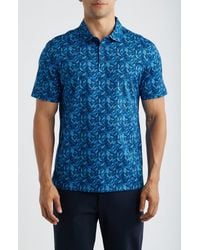 Bugatchi - Vincent Ooohcotton Leaf Print Polo - Lyst