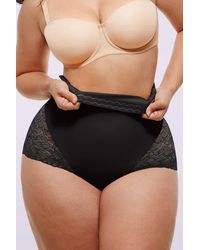 Shapellx - Mesh Smooth High-Waisted Sheer Lace Brief - Lyst
