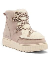 Sorel - One Ave Alpine Faux Fur Trim Waterproof Boot - Lyst
