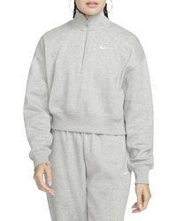 Nike - Sportswear Phoenix Fleece Crop Sweatshirt - Lyst