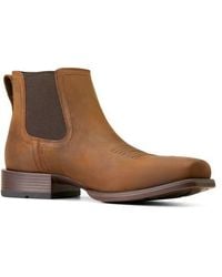 Ariat - Booker Ultra Square Toe Western Chelsea Boot - Lyst