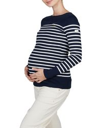 Cache Coeur - Benodet Sailor Long Sleeve Maternity/nursing Top - Lyst