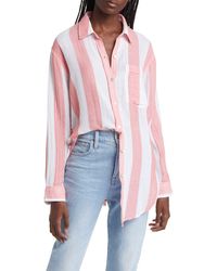 Rails - Jaylin Stripe Cotton Tunic Shirt - Lyst