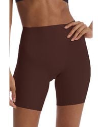Commando - Smoothing High-Waist Microfiber Shorts - Lyst