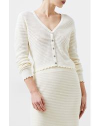 French Connection - Nesta Open Stitch Cardigan - Lyst