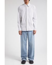 Bottega Veneta - Pinstripe Cotton Poplin Button-up Shirt - Lyst