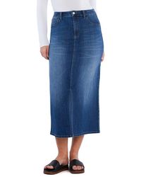 Wash Lab Denim - Cottage Denim Skirt - Lyst