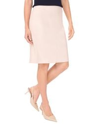 Halogen® - Waistband Seam Detail Faux Leather Midi Skirt - Lyst