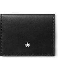 Montblanc - Soft Trifold Leather Card Holder - Lyst