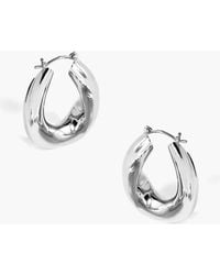 Yoj - Falin Midi Chubby Hoop Earrings - Lyst