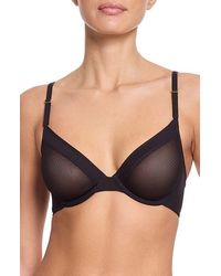 Hanky Panky - Underwire Unlined Mesh Plunge Bra - Lyst