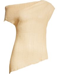 Paloma Wool - Susan Asymmetric One-shoulder Sheer Top - Lyst
