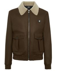 Billionaire - Shearling Wool Jacket - Lyst