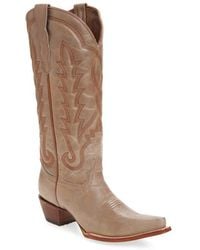 Circle - Contrast Embroidery Tall Western Boot - Lyst