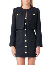 Endless Rose - Crop Tweed Jacket - Lyst
