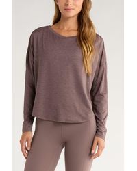 Zella - Restore Soft Long Sleeve Relaxed T-Shirt - Lyst