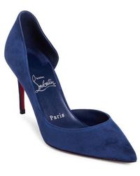 Christian Louboutin - Iriza Pointed Toe Half D'Orsay Pump - Lyst