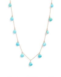 Anzie - Briolette Stone Charm Necklace - Lyst