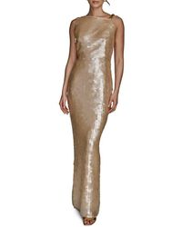 Donna Karan - Paillette Sequin Column Gown - Lyst