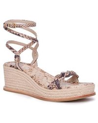PAIGE - Joanna Ankle Strap Platform Wedge Sandal - Lyst