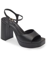 Open Edit - Whitney Block Heel Sandal - Lyst