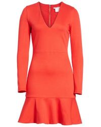 Lyst - Alice + olivia Conry Bell Sleeve Dress in Pink