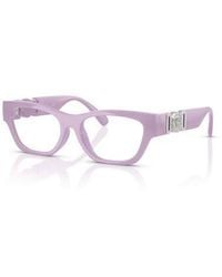 Versace - 48Mm Round Optical Glasses - Lyst