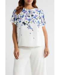 Kasper - Flutter Sleeve Top - Lyst