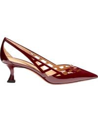 Santoni - Patent Leather Mid-Heel Pump - Lyst