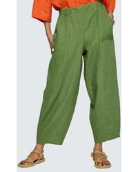 Luukaa - Zenya Solid Linen Pants - Lyst
