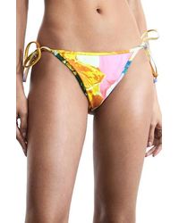 Desigual - Side Tie Bikini Bottoms - Lyst