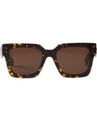 Lanvin - Lunettes Maxi Rectangle Signature - Lyst