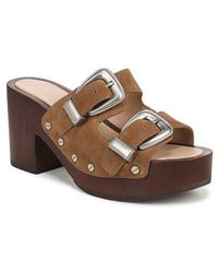 Veronica Beard - Halifax-2 Leather Slide Sandal - Lyst