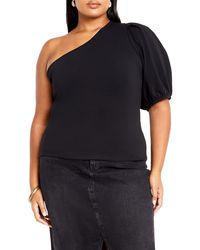 City Chic - Muse One-shoulder Top - Lyst