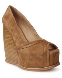 Zigi - Domenika Peep Toe Platform Wedge Sandal - Lyst