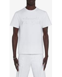 Alexander McQueen - Reverse Logo Cotton Graphic T-shirt - Lyst