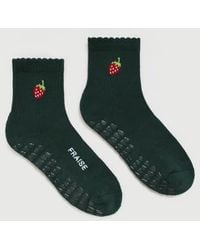 Fraise - Quarter Crew Grip Socks - Lyst