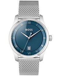 BOSS - Principle Quartz Basic Calendar Stainless Steel Watch 41mm - Lyst