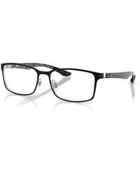 Ray-Ban - 57Mm Rectangle Optical Glasses - Lyst