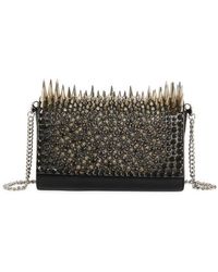Christian Louboutin - Paloma Spike Leather Crossbody Clutch - Lyst