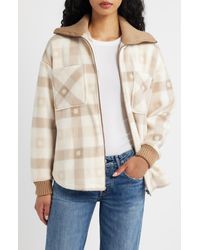 Thread & Supply - Plaid Fleece Jacket - Lyst