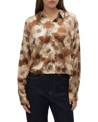 Vero Moda - Merle Nelly Floral Print Button-up Shirt - Lyst