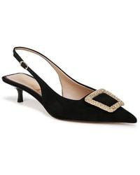 Sam Edelman - Kammie Slingback Pointed Toe Kitten Heel Pump - Lyst