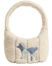 Lost Pattern - Pan Pan Half Moon Shearling Bag - Lyst