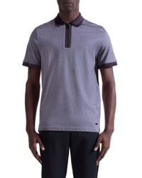 Bugatchi - Quarter Zip Polo - Lyst