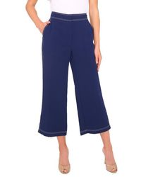 Halogen® - Contrast Stitch Crop Straight Leg Pants - Lyst