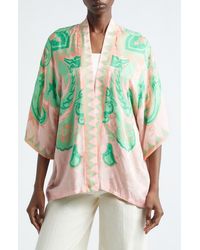 Etro - Floral Paisley Print Open Front Jacket - Lyst